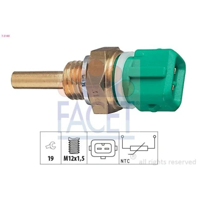 Billede af FACET 7.3149 Sensor, kølevæsketemp. Made in Italy OE Equivalent