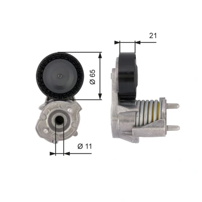 Billede af GATES FleetRunner Micro V Kit T39118 Strammehjul VOLVO: V50, FORD: Focus 2