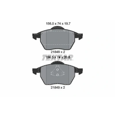 Billede af TEXTAR 2184802 Bremseklodser Ikke forberedt til slidindikator FORD: Galaxy Mk1 MPV, VOLKSWAGEN: Sharan I