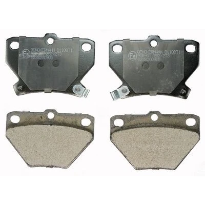 Billede af DENCKERMANN B110871 Bremseklodser bagaksel med akustisk advarsel for slid TOYOTA: Corolla IX Hatchback, Yaris I Station Wagon
