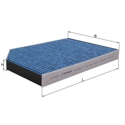 Billede af MAHLE ORIGINAL LAO 1924 Kabinefilter Aktivkulfilter, med antiallergisk virkning, antibakteriel virkning 315mm 225mm 32mm PORSCHE: Panamera