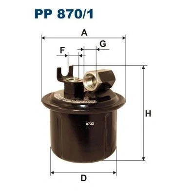 Billede af FILTRON PP 870/1 Brændstoffilter Ledningsfilter