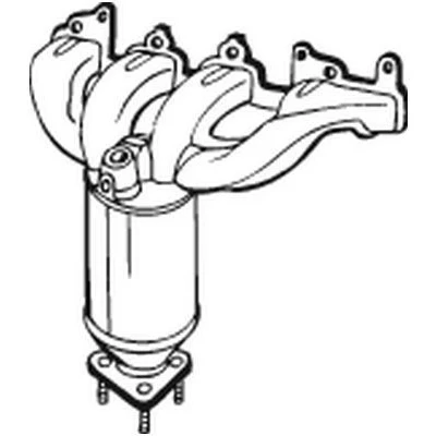 Billede af BOSAL 090 532 Katalysator Euro 4 med monteringsdele OPEL: Vectra C Caravan, CC