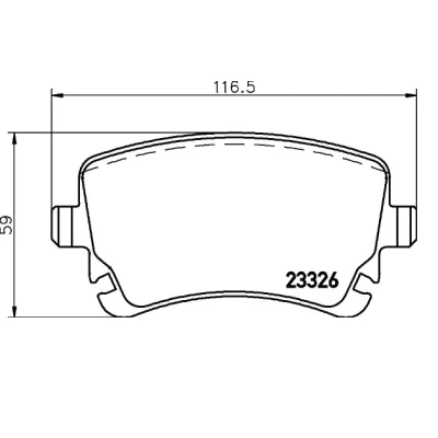 Billede af BREMBO P 85 143 Bremseklodser Ekskl. slidadvarselskontakt med bremsecaliperskruer tilbehør AUDI: A6 C6 Avant, Sedan, BENTLEY: Continental GT