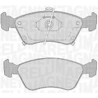 Billede af MAGNETI MARELLI 363916060532 Bremseklodser med akustisk advarsel for slid TOYOTA: Avensis Verso, I Stationcar, Liftback