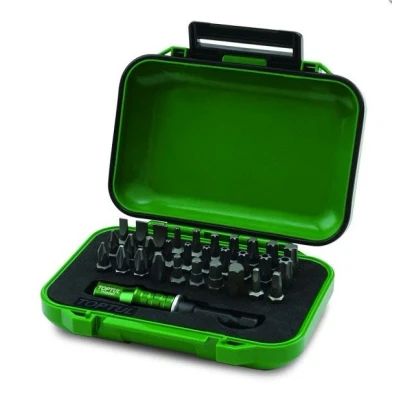 Billede af TOPTUL GABW3102 Bit skralde, tovejs Sekskant, Krydsslids (PH), Pozidriv (PZ), Torx, Torx TR Kunststofkassette