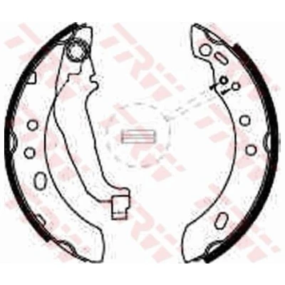 Billede af TRW GS8527 Bremsebakker 180 25 NISSAN: MICRA 2
