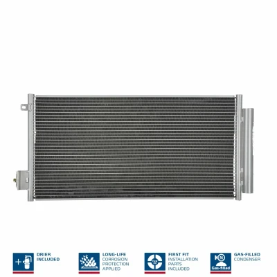Billede af NISSENS 940395 Kondensator med tørrer Aluminium 645 R 134a