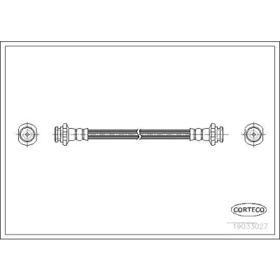 Billede af CORTECO 19033027 Bremseslange bagaksel 216