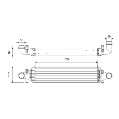 Billede af VALEO 818624 Intercooler uden EGR ventil MERCEDES BENZ: B klasse