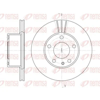 Billede af REMSA 6298.10 Bremseskiver foraksel 280, 280 22 5 ventileret