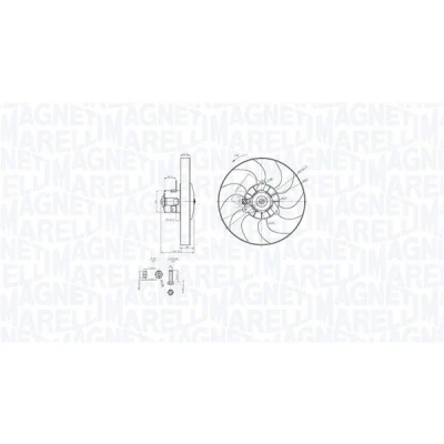 Billede af MAGNETI MARELLI 069422868010 Køleventilator 305 12 108 PEUGEOT: 306 Hatchback, CITROËN: Xsara Hatchback