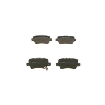 Billede af BOSCH 0 986 494 249 Bremseklodser Low Metallic med akustisk advarsel for slid anti knirke plade, monteringsvejledning HONDA: CIVIC 8 Hatchback