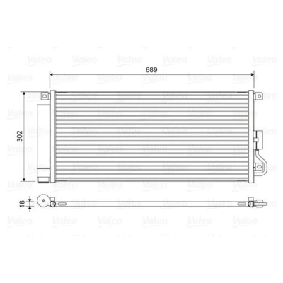 Billede af VALEO 822592 Kondensator med tørrer Aluminium 302