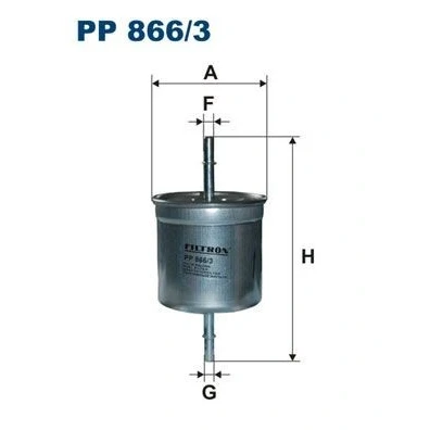 Billede af FILTRON PP 866/3 Brændstoffilter Ledningsfilter 8 VOLVO: V70 2, S60 I, XC90 I