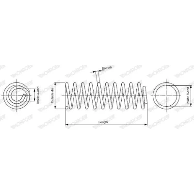 Billede af MONROE SP3902 Fjeder FORD: FOCUS 3