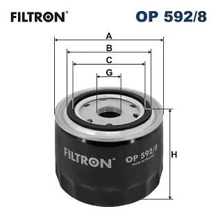 Billede af FILTRON OP 592/8 Oliefilter M 22 X 1.5 Påskruet filter FIAT: Ducato III Ladvogn / Chassis, Bus, II Ladvogn/Chassis, IVECO: DAILY 3