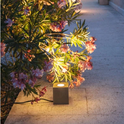 Billede af SLV Concreto gulvspot, IP65, GU10 stik, kantet