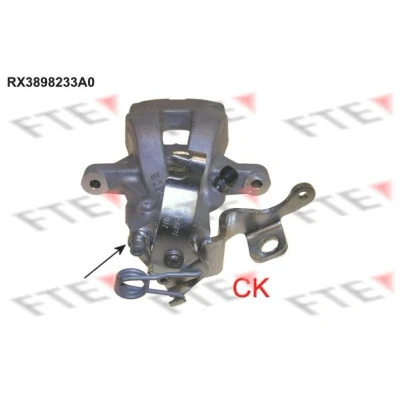 Billede af FTE 9290634 Bremsekaliber grå Aluminium Bagaksel venstre uden holder CITROËN: C4 I Grand Picasso, Picasso 1