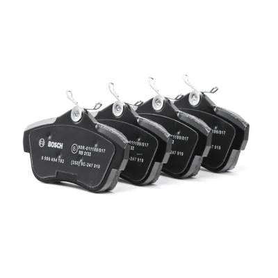 Billede af BOSCH 0 986 494 192 Bremseklodser Low Metallic med anti knirke plade, skruer fjeder, tilbehør CITROËN: Jumpy II MPV