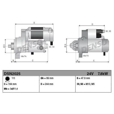 Billede af Starter DENSO DSN2025