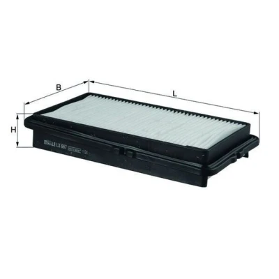 Billede af MAHLE ORIGINAL LX 667 Luftfilter 39,4 138 247,0 Filterindsats