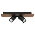 Billede af LEDVANCE LED loftspot Mercury GU10, 2 lys, træ/sort