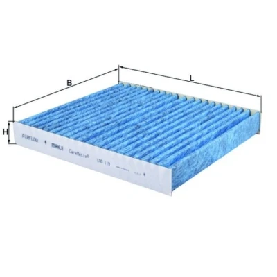 Billede af MAHLE ORIGINAL LAO 119 Kabinefilter Aktivkulfilter, med antiallergisk virkning, antibakteriel virkning 221,0 201 29,0 CST4624