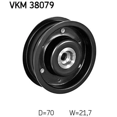 Billede af SKF VKM 38079 Remstrammerhjul MERCEDES BENZ: C klasse T modell, E Sedan, Sprinter 3 Van