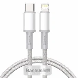 Billede af Baseus USB C til Lightning kabel 1m Hvid