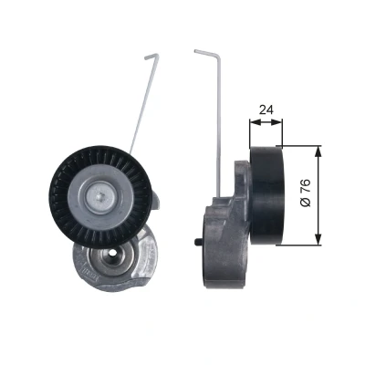 Billede af GATES T38495 Strammehjul FleetRunner Micro V Stretch Fit VOLVO: V70 3, V60 I, S80 II