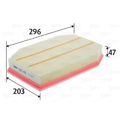 Billede af VALEO 585491 Luftfilter 47 203 296 Filterindsats BMW: 5 Touring, Sedan, 7