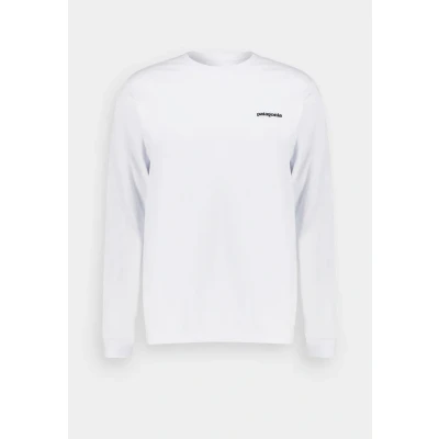 Billede af Patagonia L/S P 6 Logo Responsibili Tee White (WHI) L