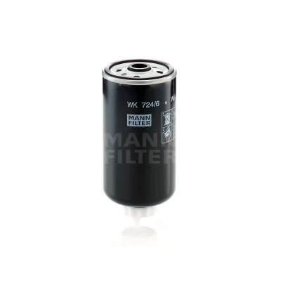 Billede af MANN FILTER WK 724/6 Brændstoffilter Påskruet filter, med vandaftapningsskrue