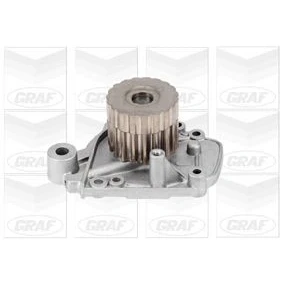 Billede af GRAF PA669 Vandpumpe 19 med pakning mekanisk Stålplade 56,5 til tandremsdrift HONDA: CIVIC 7 Hatchback, 6 Hatchback