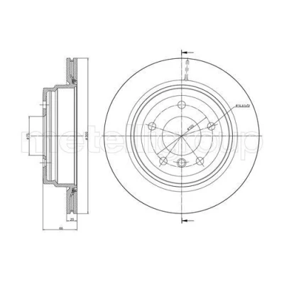 Billede af Bremseskive METELLI 23 0871C