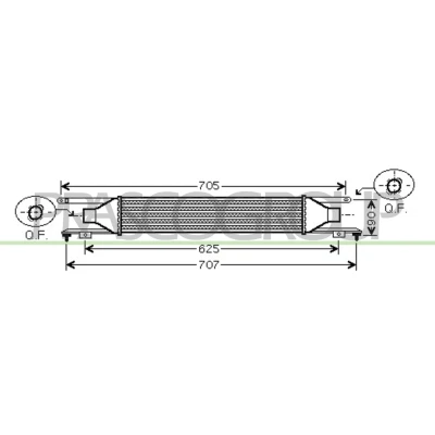Billede af PRASCO OP034N001 Intercooler med lynkobling OPEL: Corsa D Hatchback