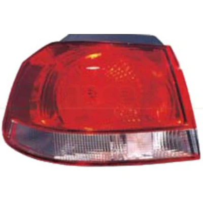 Billede af PRASCO VG0384173 Baglygter højre ydre del hvid/rød uden lampeholder VOLKSWAGEN: GOLF 6