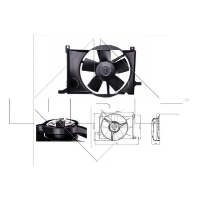Billede af NRF 47009 Køleventilator 305 12 180 med kølerventilatorramme (karm)