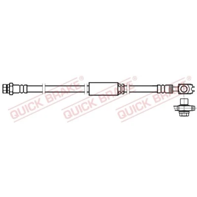 Billede af QUICK BRAKE 58.893X Bremseslange 577 M10x1 VOLKSWAGEN: Golf 6