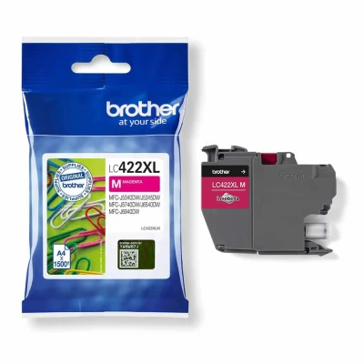 Billede af Brother LC422XLM magenta blækpatron 1.500 sider original