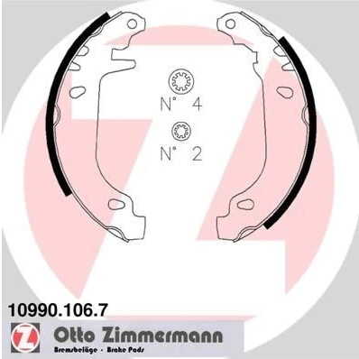 Billede af ZIMMERMANN 10990.106.7 Bremsebakker 180 32 Billede svarer til leveringsomfang CITROËN: Xsara Hatchback