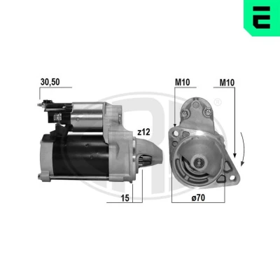 Billede af ERA 220670A Starter 12 1,8 MERCEDES BENZ: E klasse Sedan, Sprinter 3.5 T Bus, modell
