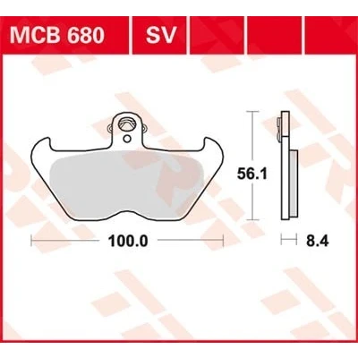 Billede af TRW Sinter Street MCB680SV Bremseklodser