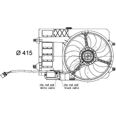 Billede af MAHLE ORIGINAL CFF 30 000S Køleventilator 398 12 elektrisk med ramme