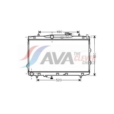 Billede af AVA COOLING SYSTEMS KAA2074 Radiator Aluminium 375mm 668mm 16mm uden ekspansionsbeholder Loddet køleripper