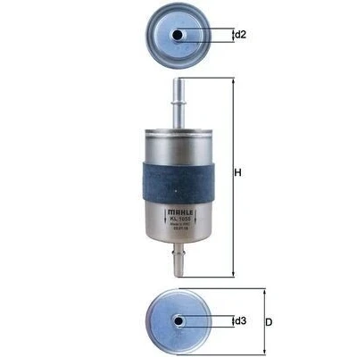 Billede af MAHLE ORIGINAL KL 1055 Brændstoffilter Ledningsfilter 9 7,9 VOLVO: V60 II, XC60 S90 II