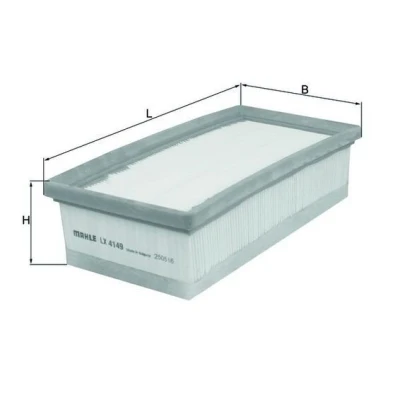 Billede af MAHLE ORIGINAL LX 4149 Luftfilter 59,0 120 242,0 Filterindsats TOYOTA: Aygo, PEUGEOT: 108 Hatchback, CITROËN: C1 II