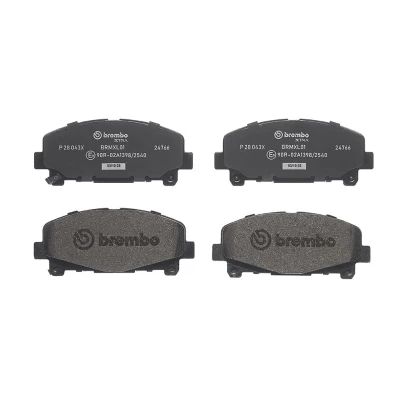 Billede af BREMBO P 28 043X Bremseklodser med akustisk advarsel for slid uden tilbehør HONDA: Accord 8, 8 Kombi, 9 Limousine
