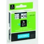 Billede af Dymo D1 Standard Black on White 12mm Labelprinter &amp; tilbehør